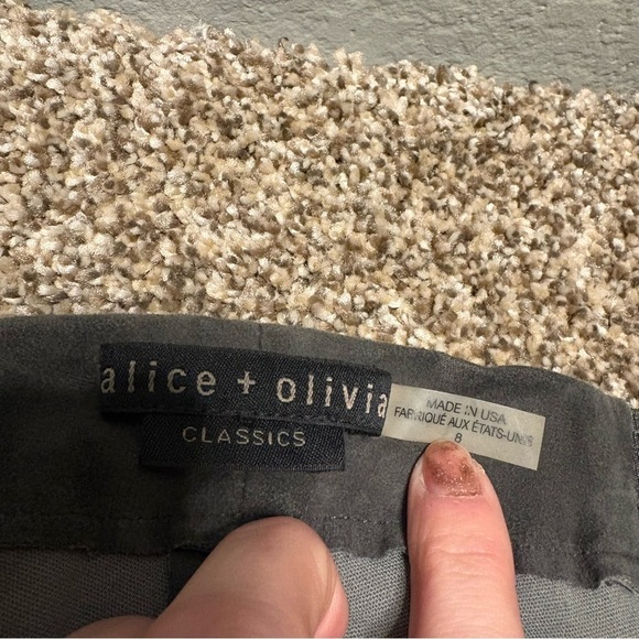 Alice + Olivia Women’s size 8 Classic Charcoal Dress Pants - Picture 6 of 13